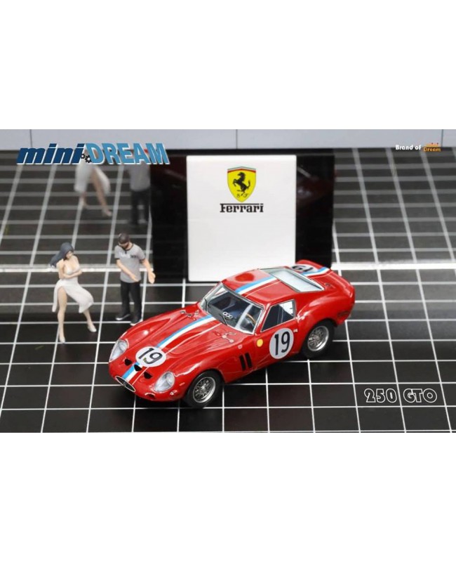 (預訂 Pre-order) miniDREAM 1:64 250 GTO (Diecast car model) Red 紅色19號