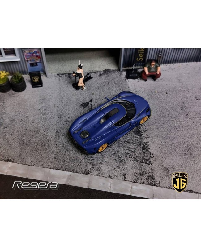 (預訂 Pre-order) Seiko JG 1:64 Regera 低尾翼版 (Diecast car model) 限量999台 Deep Blue 深海藍