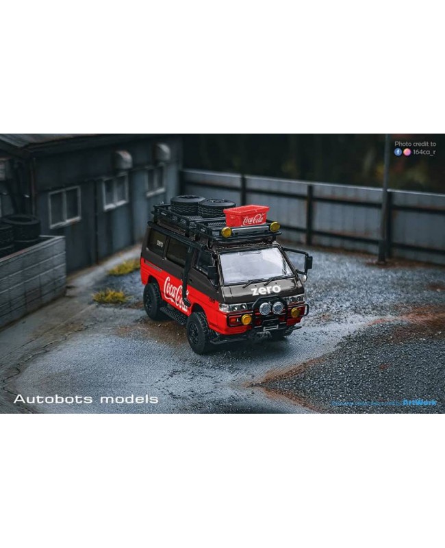 (預訂 Pre-order) Autobots Models 1/64 Delica Star Wagon LHD 4x4 Off-road (Diecast car model) CocaCola 限量599台 Zero Black 黑紅