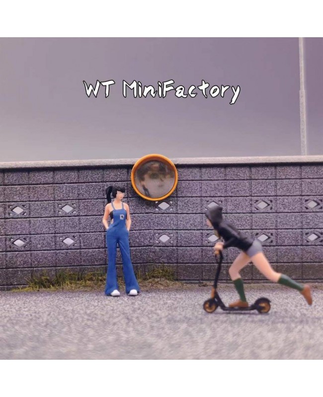 (預訂 Pre-order) WT Minifactory 1/64 滑板車姐妹二人組