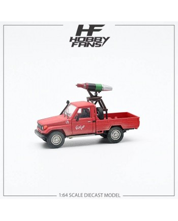 (預訂 Pre-order) HobbyFans 1/64 Armed pickup (Diecast car model) Red 紅色