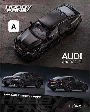 (預訂 Pre-order) HF 1/64 Audi RS7R ABT (Diecast car model) Pearl black