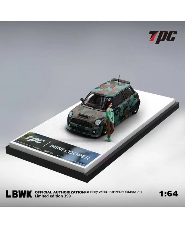(預訂 Pre-order) TPC 1/64 LBWK Mini Coupe (Diecast car model) 限量399台 迷彩綠 人偶版