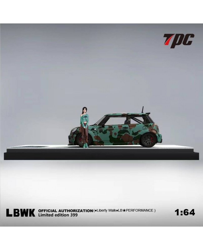 (預訂 Pre-order) TPC 1/64 LBWK Mini Coupe (Diecast car model) 限量399台 迷彩綠 人偶版