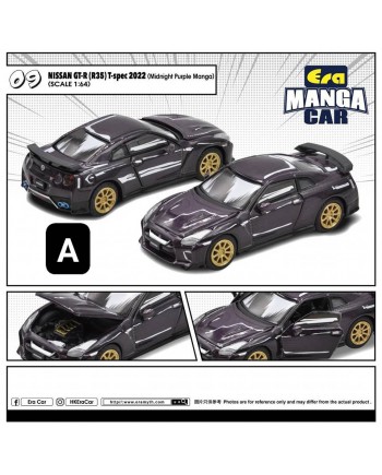 (預訂 Pre-order) ERA CAR 1/64 ME009 Nissan GT-R (R35) T-Spec 2022 (Midnight Purple Manga) (Diecast car model)