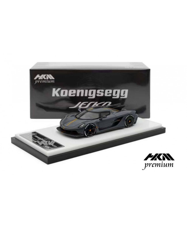 (預訂 Pre-order) HKM Premium 1:64 Koenigegg Jesko Absolut Dark Grey (Diecast car model) 普通版