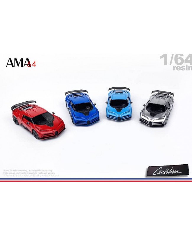(預訂 Pre-order) AMA64 1:64 Centodieci 110 法國品牌 110週年紀念版 (Resin car model) 限量399台 淡藍 黑輪