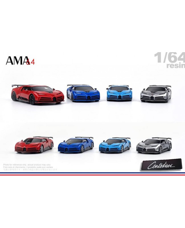 (預訂 Pre-order) AMA64 1:64 Centodieci 110 法國品牌 110週年紀念版 (Resin car model) 限量399台 銀色 黑輪