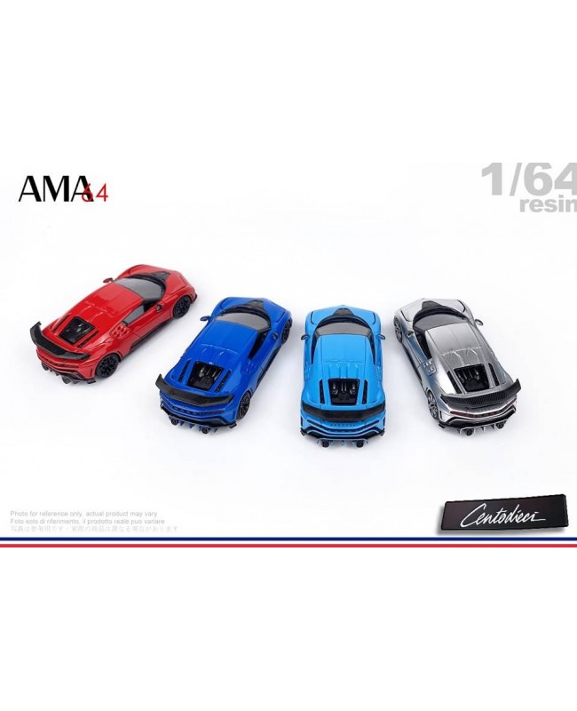 (預訂 Pre-order) AMA64 1:64 Centodieci 110 法國品牌 110週年紀念版 (Resin car model) 限量399台 銀色 銀輪