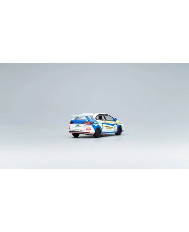 (預訂 Pre-order) POP RACE 1/64 GR VIOS MALAYSIA SEASON 4 TENGKU DJAN 61# 白藍色 (連人偶) (Diecast car model)