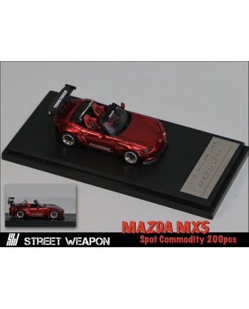 (預訂 Pre-order) Street Weapon 1/64 Mx5 (Diecast car model) 紅色