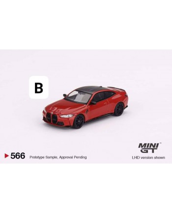 (預訂 Pre-order) MINI GT 1/64 MGT00566-R BMW M4 Competition (G82) Toronto Red Metallic RHD (Diecast car model)