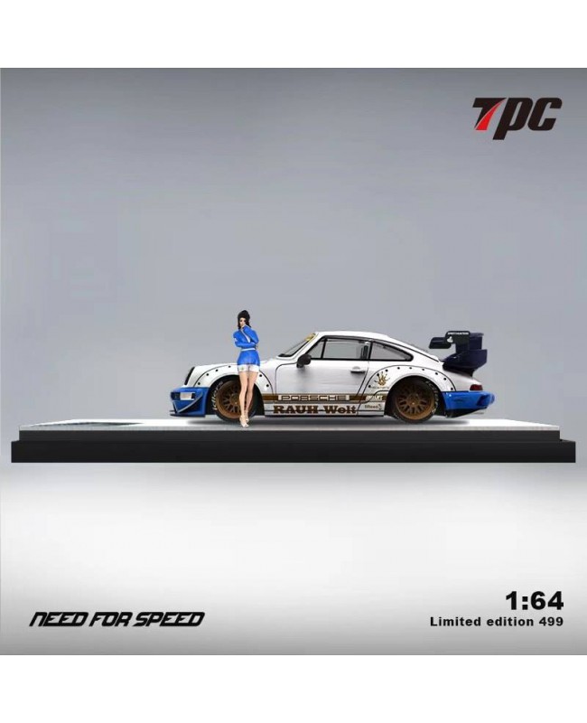 (預訂 Pre-order) TPC 1/64 RWB964 (Diecast car model) Pearl White 人偶版