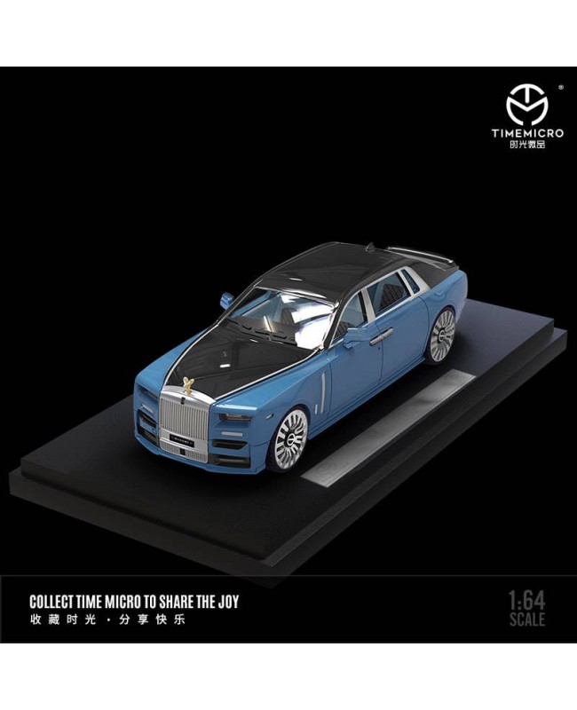 (預訂 Pre-order) TimeMicro 1/64 Rolls-Royce Phantom Series VIII (Diecast car model) 藍黑色 普通版
