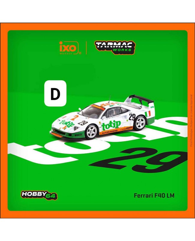(預訂 Pre-order) Tarmac Works 1/64 Ferrari F40 LM 24h of Le Mans 1994 T64-075-94LM29 (Diecast car model)