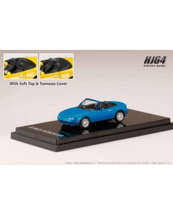 (預訂 Pre-order) HobbyJAPAN 1/64 EUNOS ROADSTER (NA6CE) with Tonneau Cover HJ642025ABL : MARINER BLUE (Diecast car model)