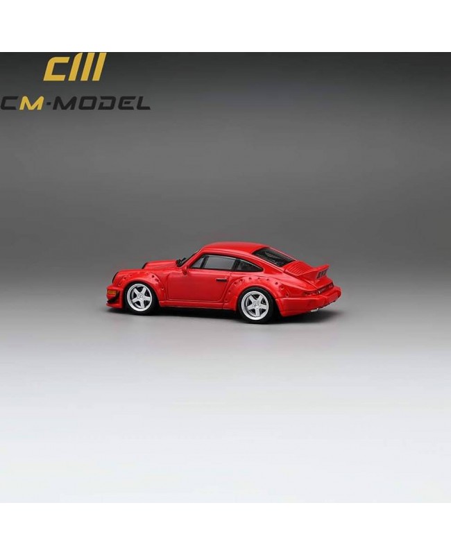 (預訂 Pre-order) CM Model 1/64 CM64-964-07 Porsche 964 Widebody 兩套快拆輪轂 兩套尾翼 (鴨尾 冠軍尾翼) (Diecast car model)