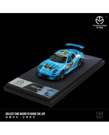 (預訂 Pre-order) TimeMicro1:64 Mazda 雨宮 Rx-7 (Diecast car model) 限量699台 藍色-普通版