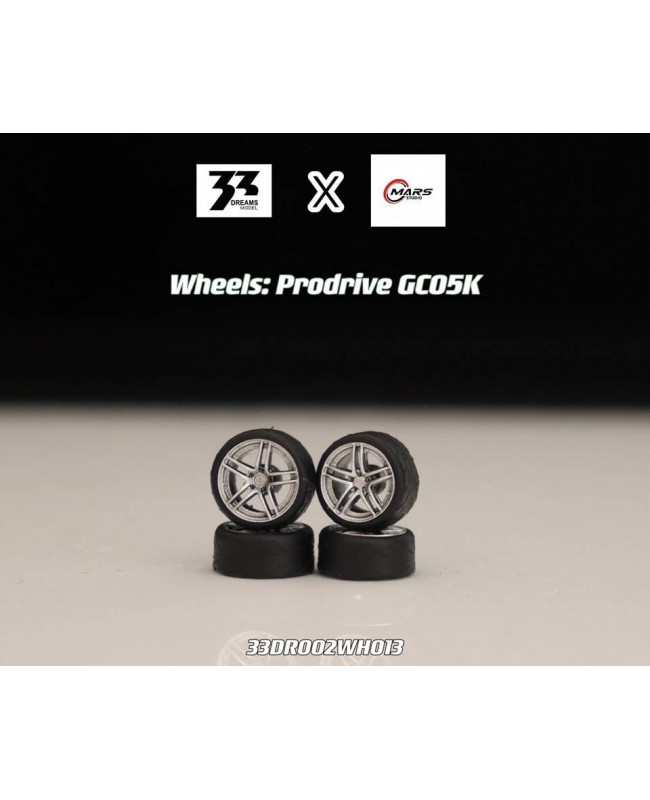 (預訂 Pre-order) 33DREAMS x MARS Studio  Prodrive GC05K Metallic silver wheel (33DR002WH013)