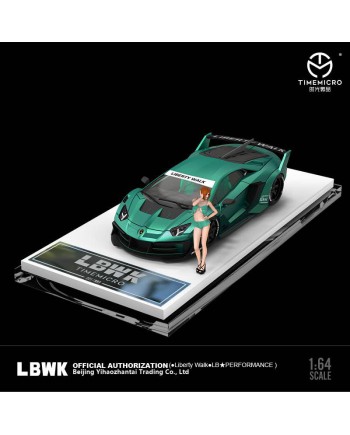 (預訂 Pre-order) LBWK & TM 1/64 LP700 GTEVO (Diecast car model) 限量999台 LBWK 綠 人偶版