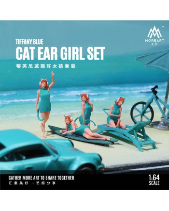 (預訂 Pre-order) MoreArt1:64 CAT EAR GIRL SET TIFFANY BLUE
