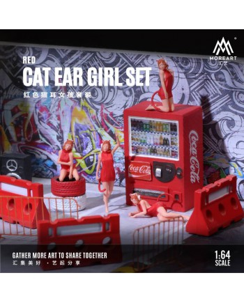 (預訂 Pre-order) MoreArt1:64 CAT EAR GIRL SET RED