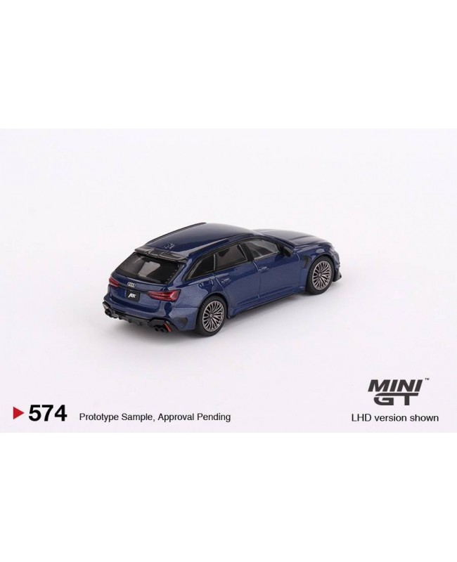 (預訂 Pre-order) MINI GT 1/64 MGT00574-L Audi ABT RS6-R Navarra Blue Metallic LHD (Diecast car model)