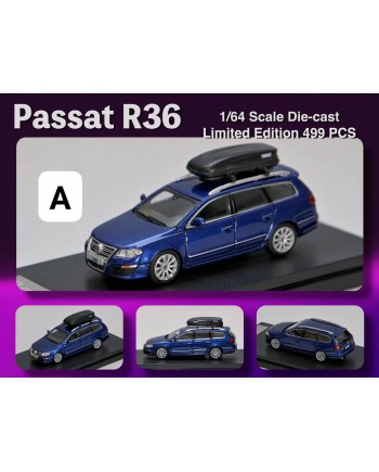 (預訂 Pre-order) Passat R36 1:64 Wagon (Diecast car model) 限量499台 金屬藍 (限量300臺)