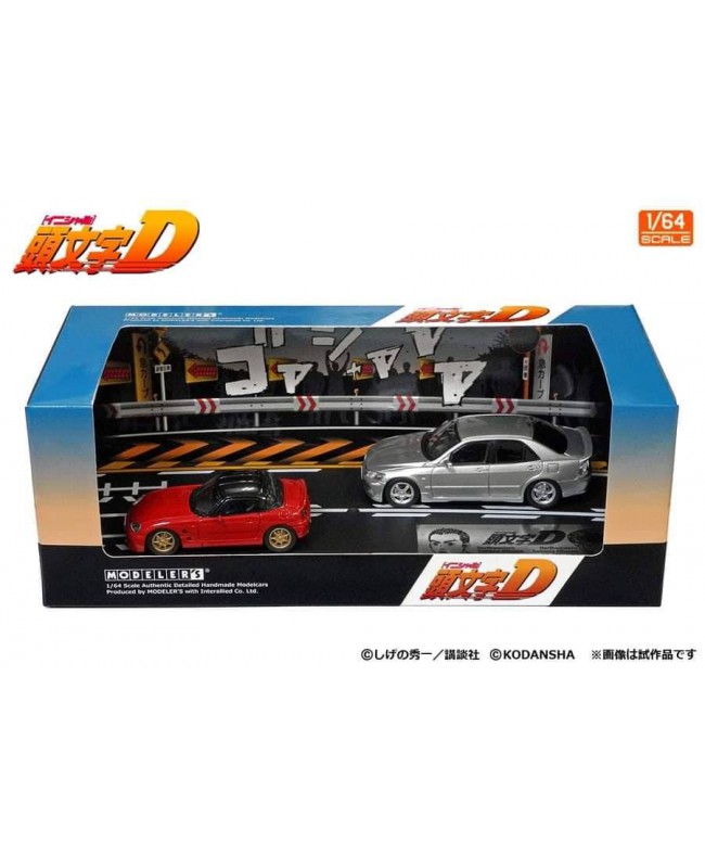 (預訂 Pre-order) Hi-story 1/64 EA11R red & SXE10 silver Car +Diorama Vo1.14(MD64214) (Diecast car model)