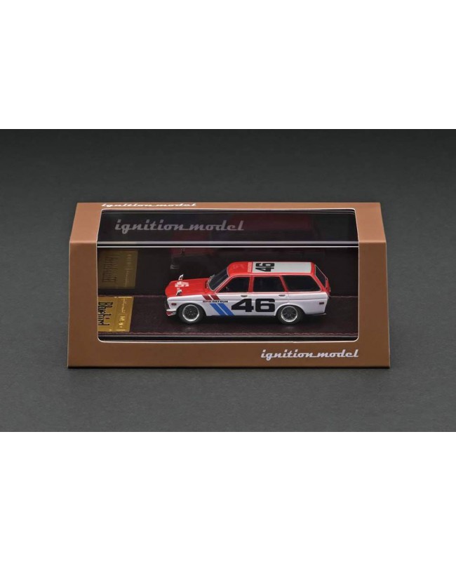 (預訂 Pre-order) Ignition Model 1/64 Datsun Bluebird (510) Wagon (Resin car model) IG2929 : Red/White