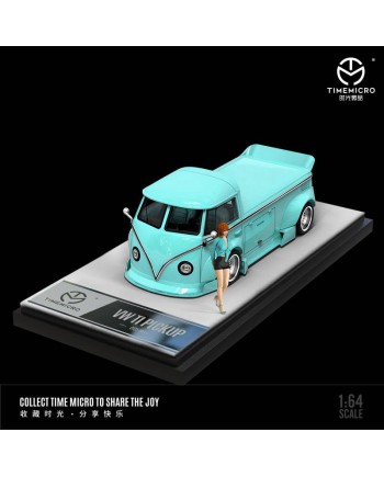 (預訂 Pre-order) TM 1/64 VW T1 PICKUP Tiffany blue (Diecast car model) 限量999台 人偶版