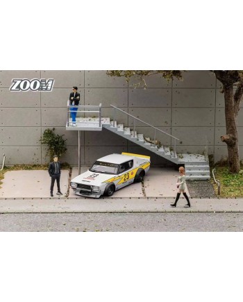 (預訂 Pre-order) Zoom 1:64 Skyline GT-R KPGC110 LB (Diecast car model) Flash #23