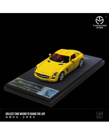 (預訂 Pre-order) TimeMicro 1:64 Mercedes-Benz SLS (Diecast car model) 黃色 普通版