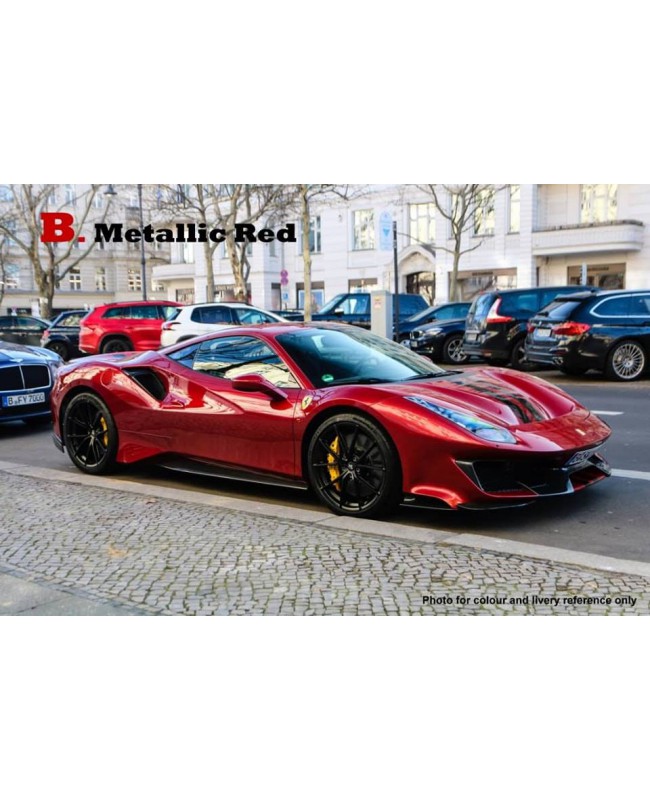 (預訂 Pre-order) miniDREAM 1:64 488 Pista Novitec (Diecast car model) 金屬紅 Metallic Red