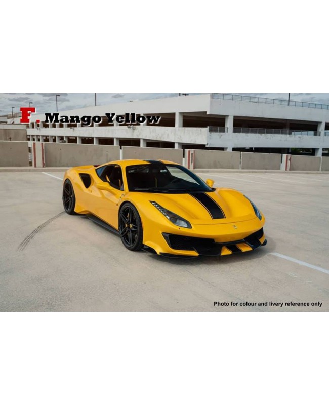 (預訂 Pre-order) miniDREAM 1:64 488 Pista Novitec (Diecast car model) 芒果黃Mango Yellow