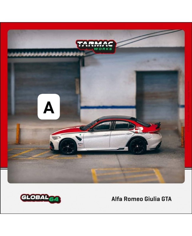 (預訂 Pre-order) Tarmac Works 1/64 Alfa Romeo Giulia GTA Red / White T64G-TL031-RW(Diecast car model)