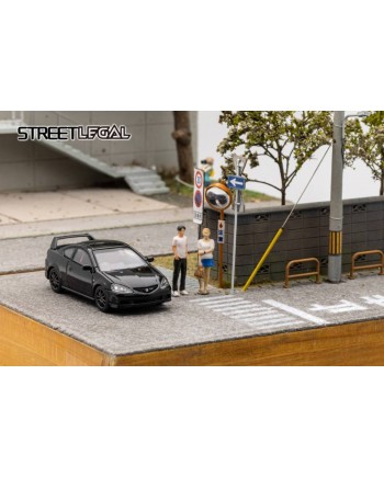 (預訂 Pre-order) Street Legal SL 1:64 Integra DC5 2004 Type-R (Diecast car model) Black 黑色
