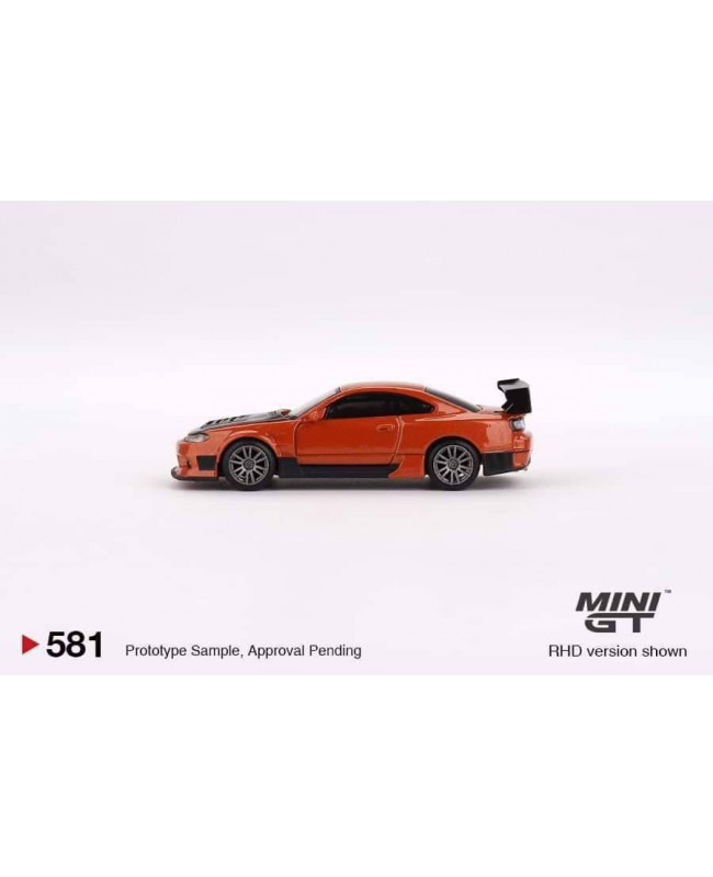 (預訂 Pre-order) MiniGT 1/64 MGT00581-R Nissan Silvia S15 D-MAX  Metallic Orange (Diecast car model)
