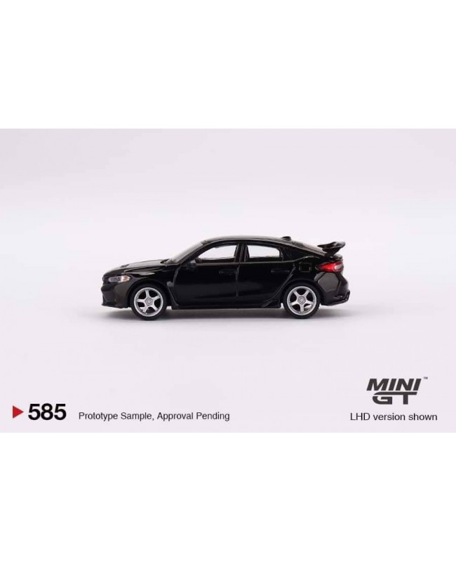 (預訂 Pre-order) MiniGT 1/64 MGT00585-R Honda Civic Type R Crystal Black Pearl 2023 W/ Advan GT Wheel (Diecast car model)