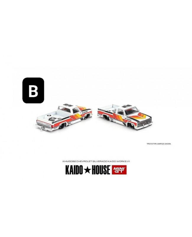 (預訂 Pre-order) KaidoHouse x MiniGT KHMG082 Chevrolet Silverado KAIDO WORKS V1 (Diecast car model)