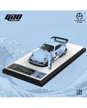 (預訂 Pre-order) TimeMicro X GDO 1:64 RWB993 神奈川衝浪裏 (Diecast car model) 豪華精裝版連人偶