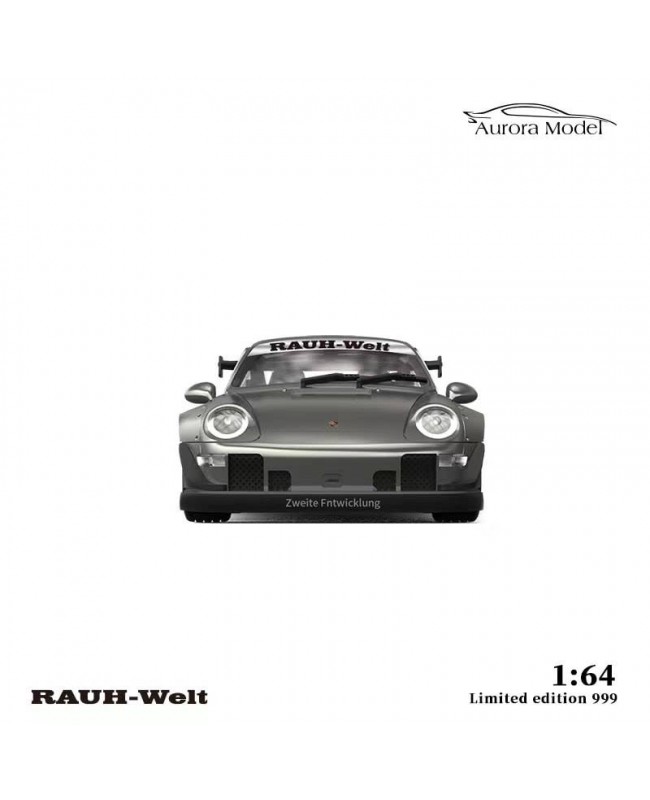 (預訂 Pre-order) AuroraModel  AM 1/64 Porsche RWB993 Liquid silver (Diecast car model) 液態銀 限量999台