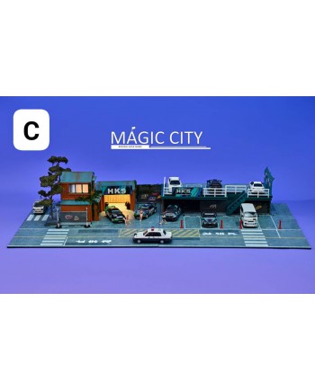 (預訂 Pre-order) Magic city model 1/64 日本建築 雙層停車場 110074-HKS