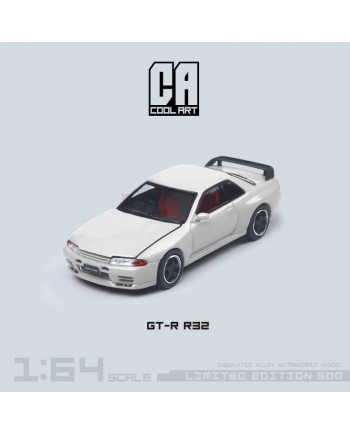 (預訂 Pre-order) Cool ART 1:64 Nissan GT-R R32 (Diecast car model) 限量500台 白色黑輪普通版