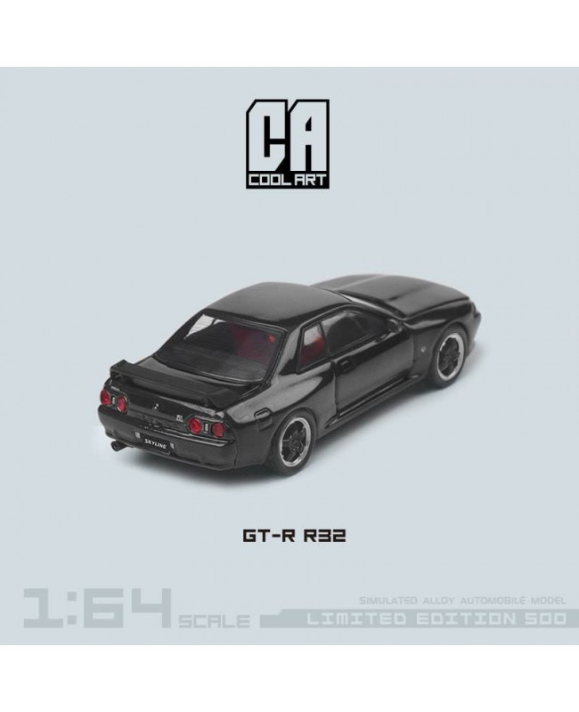 (預訂 Pre-order) Cool ART 1:64 Nissan GT-R R32 (Diecast car model) 限量500台 黑色黑輪普通版