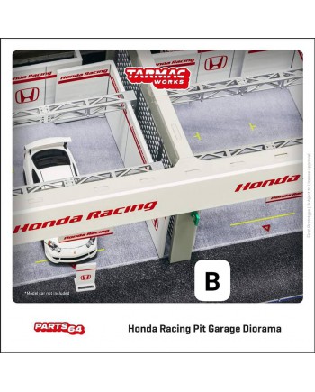 (預訂 Pre-order) Tarmac Works 1:64 Pit Garage Diorama, Honda Racing ( # T64D-TL001-HONDA ) (Diecast car model)