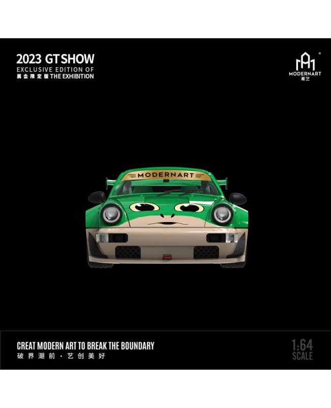 (預訂 Pre-order) ModernArt 1/64 RWB964 2023 GTSHOW green frog (Diecast car model) 限量發售2023臺
