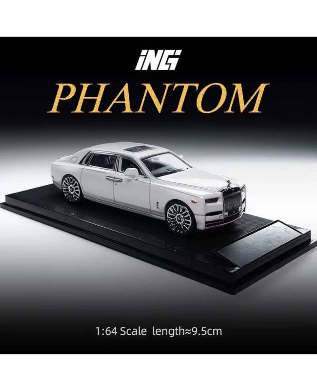 (預訂 Pre-order) ING 1:64 Phantom VIII 原版四門轎車 (Diecast car model) 限量399台 White 珍珠白