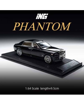 (預訂 Pre-order) ING 1:64 Phantom VIII 原版四門轎車 (Diecast car model) 限量399台 Black 金屬黑
