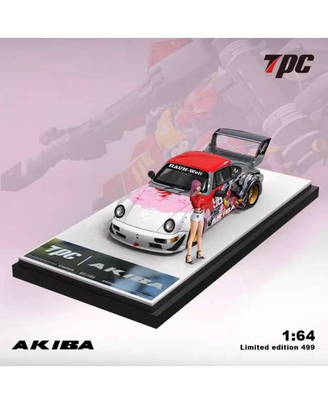 (預訂 Pre-order) TPC 1/64 RWB964 Akiba (Diecast car model) 限量499台 人偶版 (白色底座)
